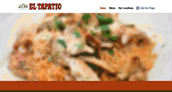 Desktop Screenshot of eltapatiomexican.com