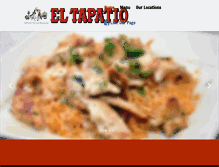 Tablet Screenshot of eltapatiomexican.com